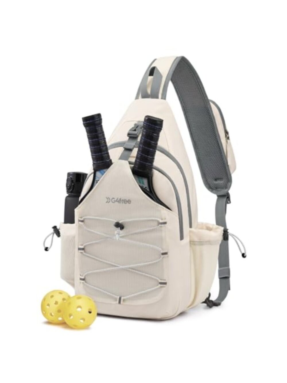 Pickleball Sling Bag Crossbody Lightweight Paddle Bag Polyester